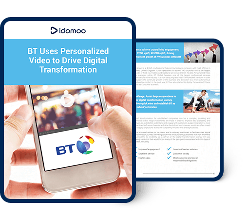 BT Uses Personalised Video To Drive Digital Transformation