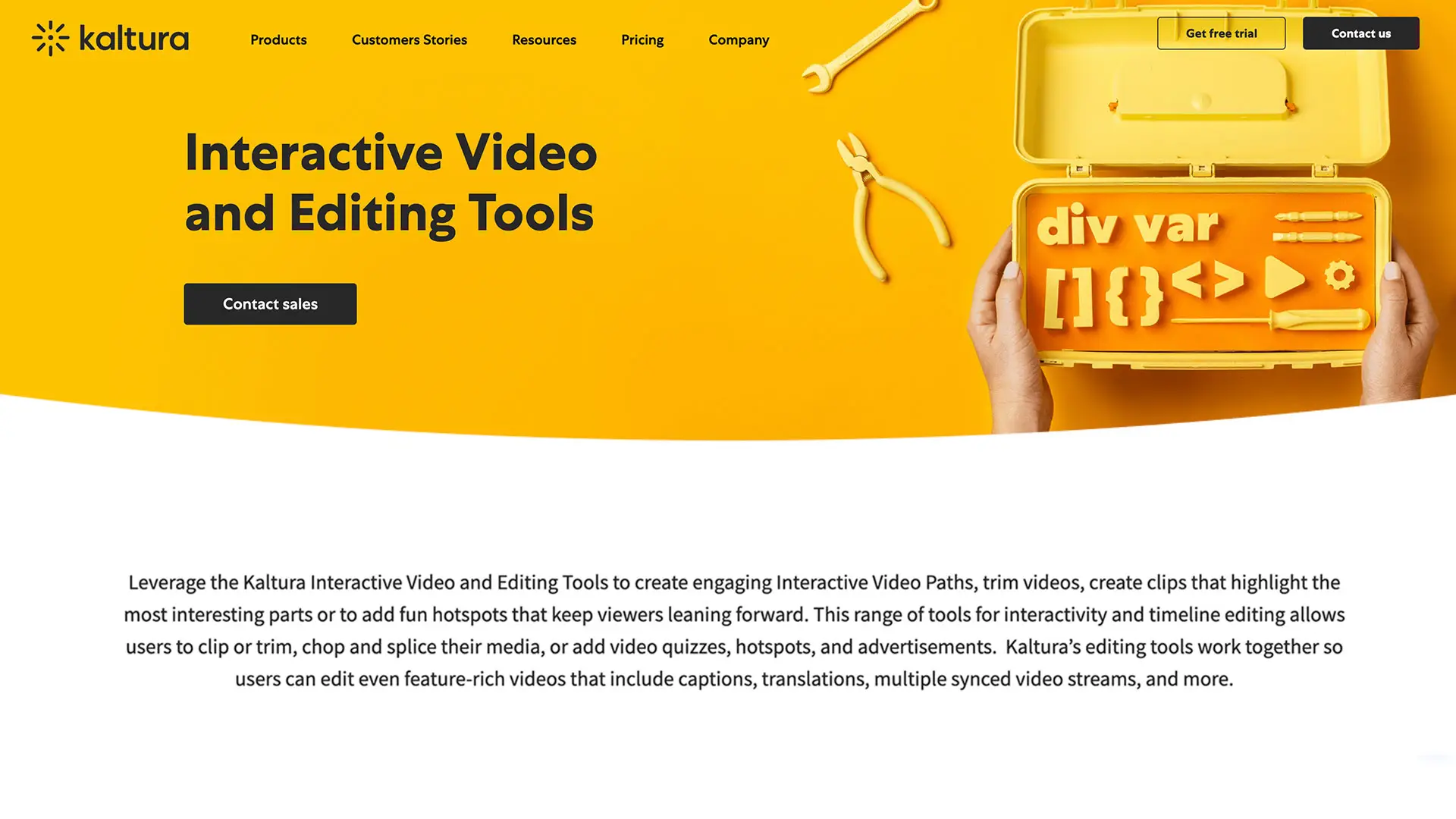 Kaltura - Interactive Video and Editing Tools