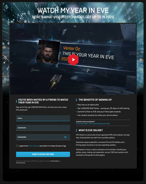 Personalized Video from EVE Online