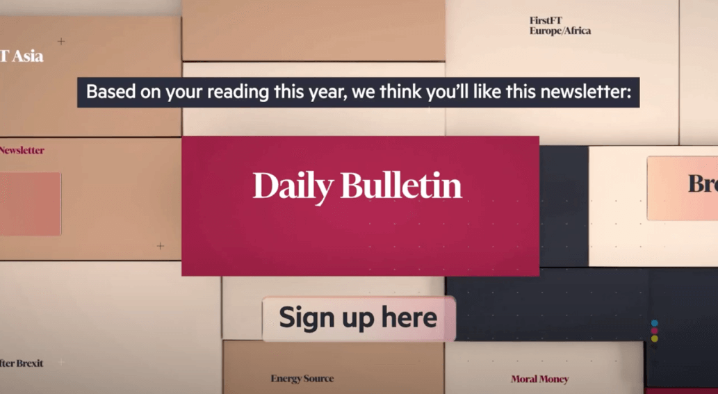 The Financial Times Increases Subscriber Engagement With Personalised Video